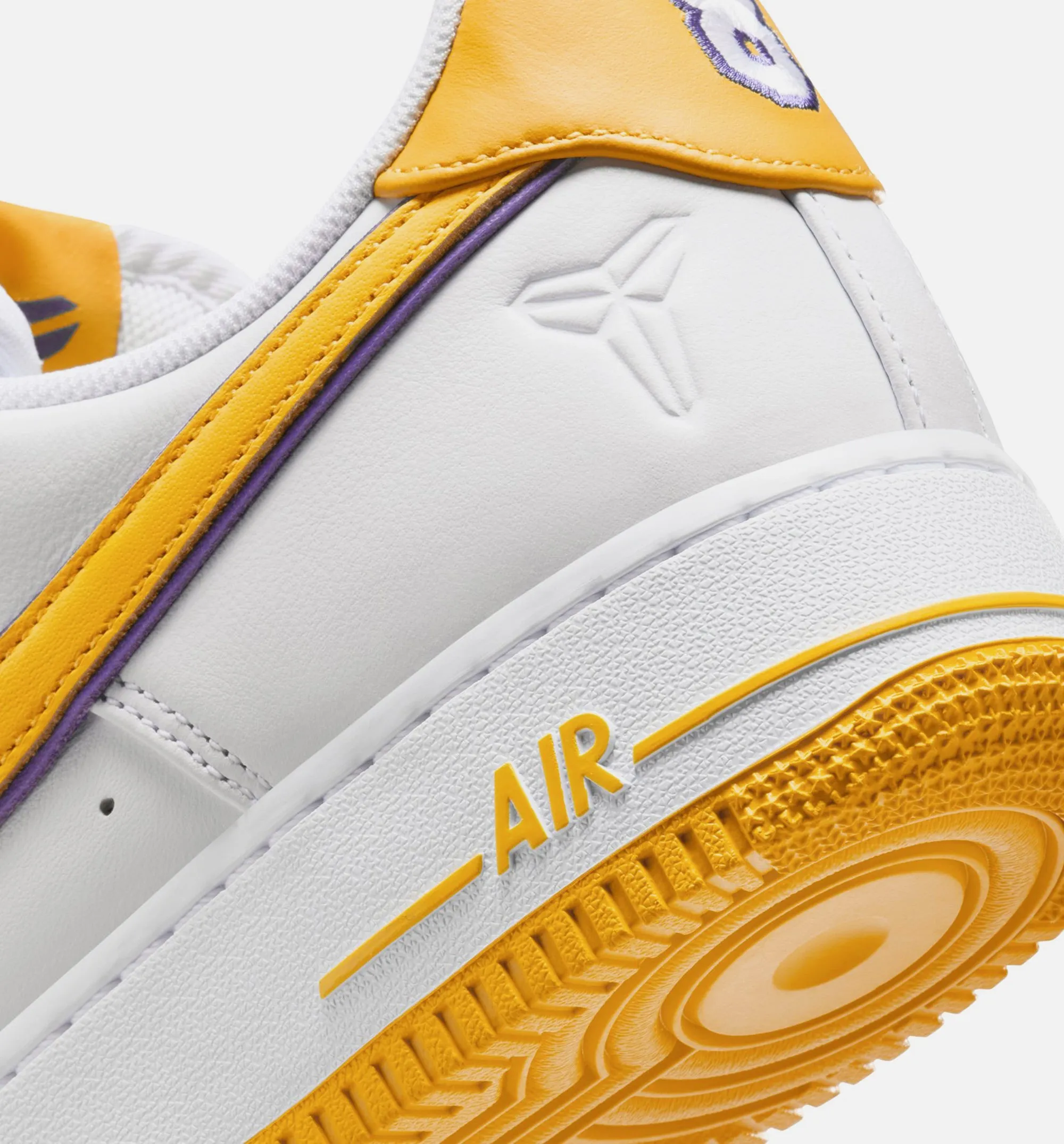 Air Force 1 Low Kobe Bryant Lakers Mens Lifestyle Shoe - White/Varsity Maize/Varsity Purple