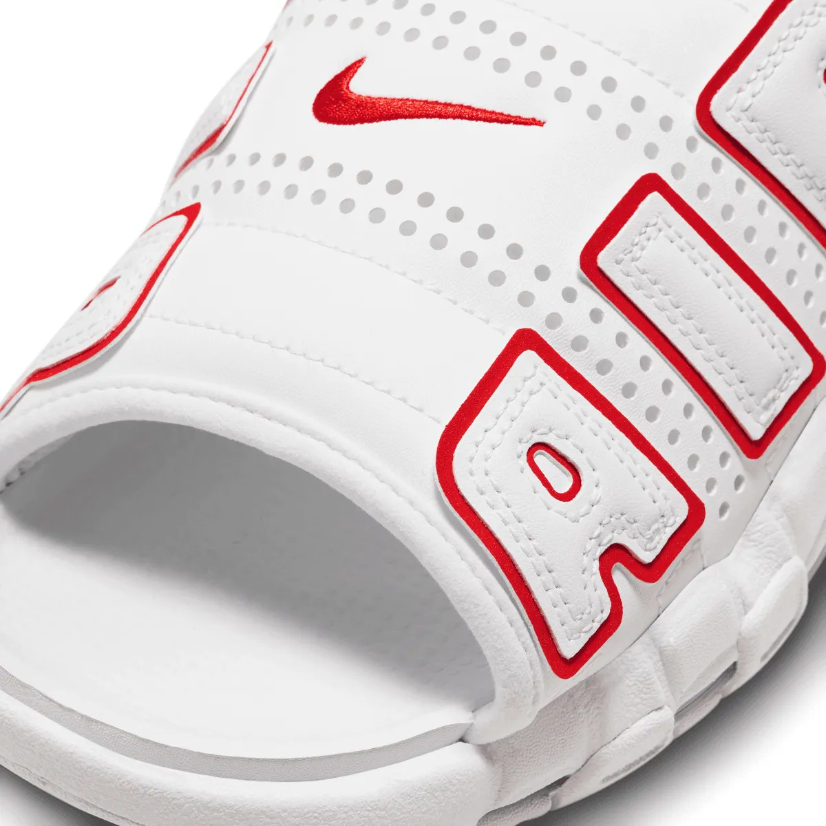 Air More Uptempo Slide 'White Red'