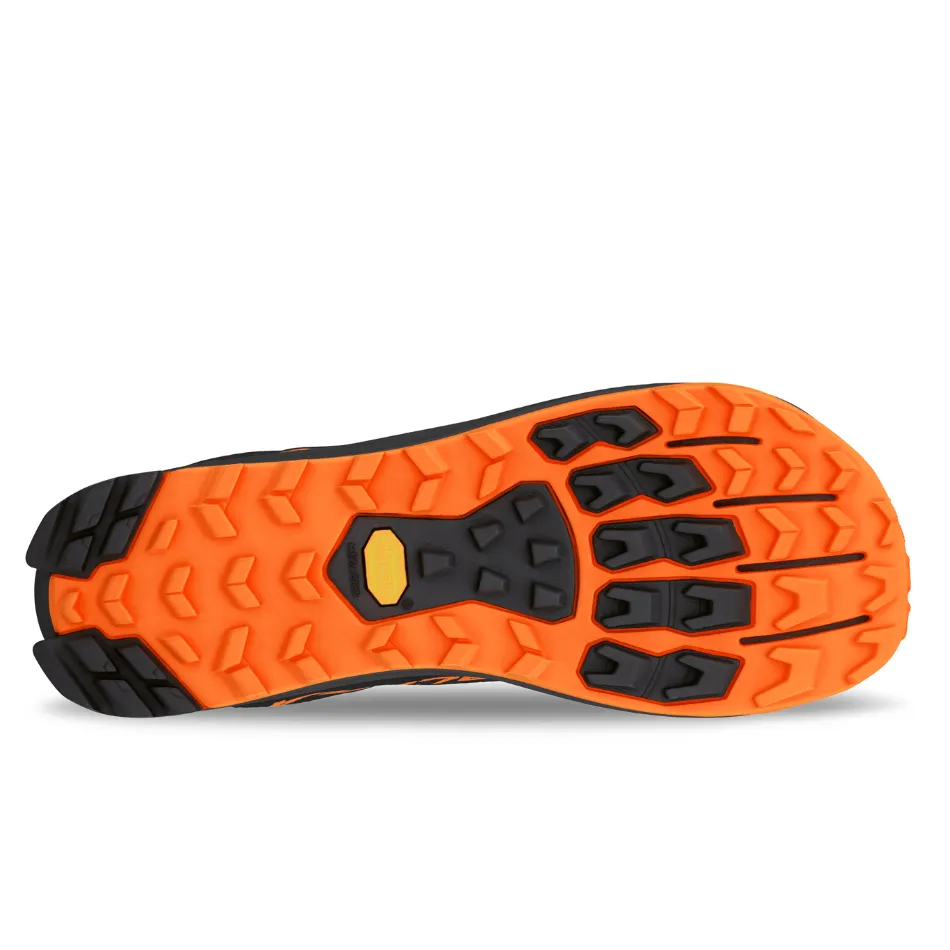 Altra Men's Lone Peak 9   Trail Running Shoes in Black/Orange SS25