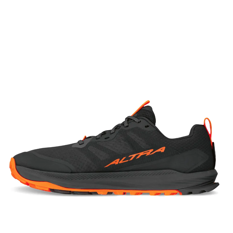 Altra Men's Lone Peak 9   Trail Running Shoes in Black/Orange SS25