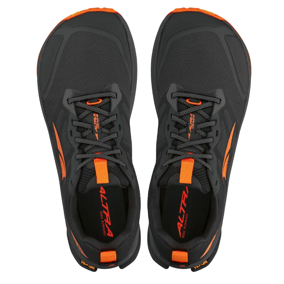 Altra Men's Lone Peak 9   Trail Running Shoes in Black/Orange SS25