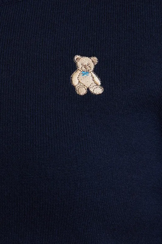 Bear-y Cute Cropped Sweater