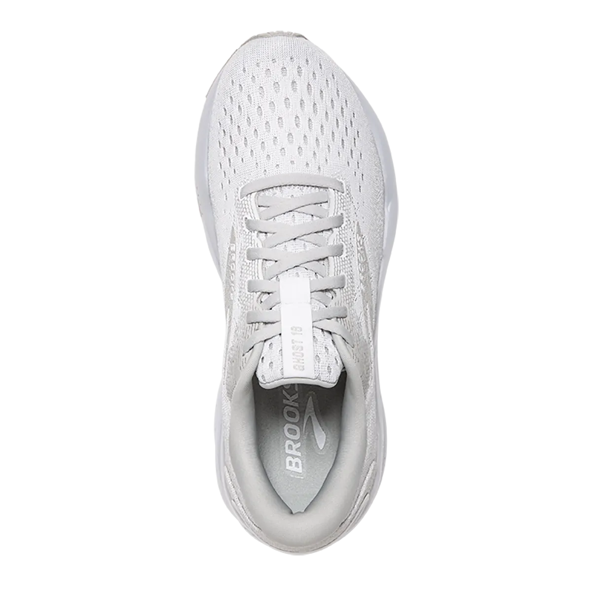 Brooks Ghost 16 - White - White - Grey
