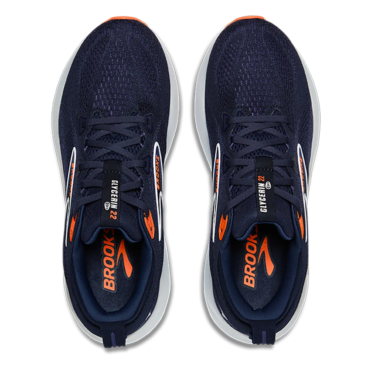 Brooks Glycerin 22 Peacoat - Blue Ribbon - Orange