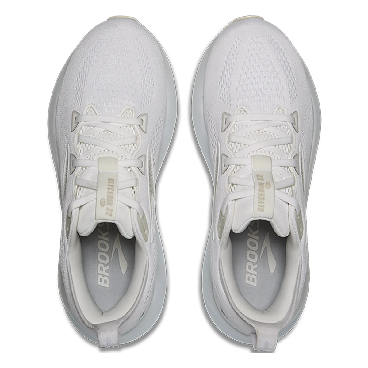 Brooks Glycerin 22 White - White - Grey