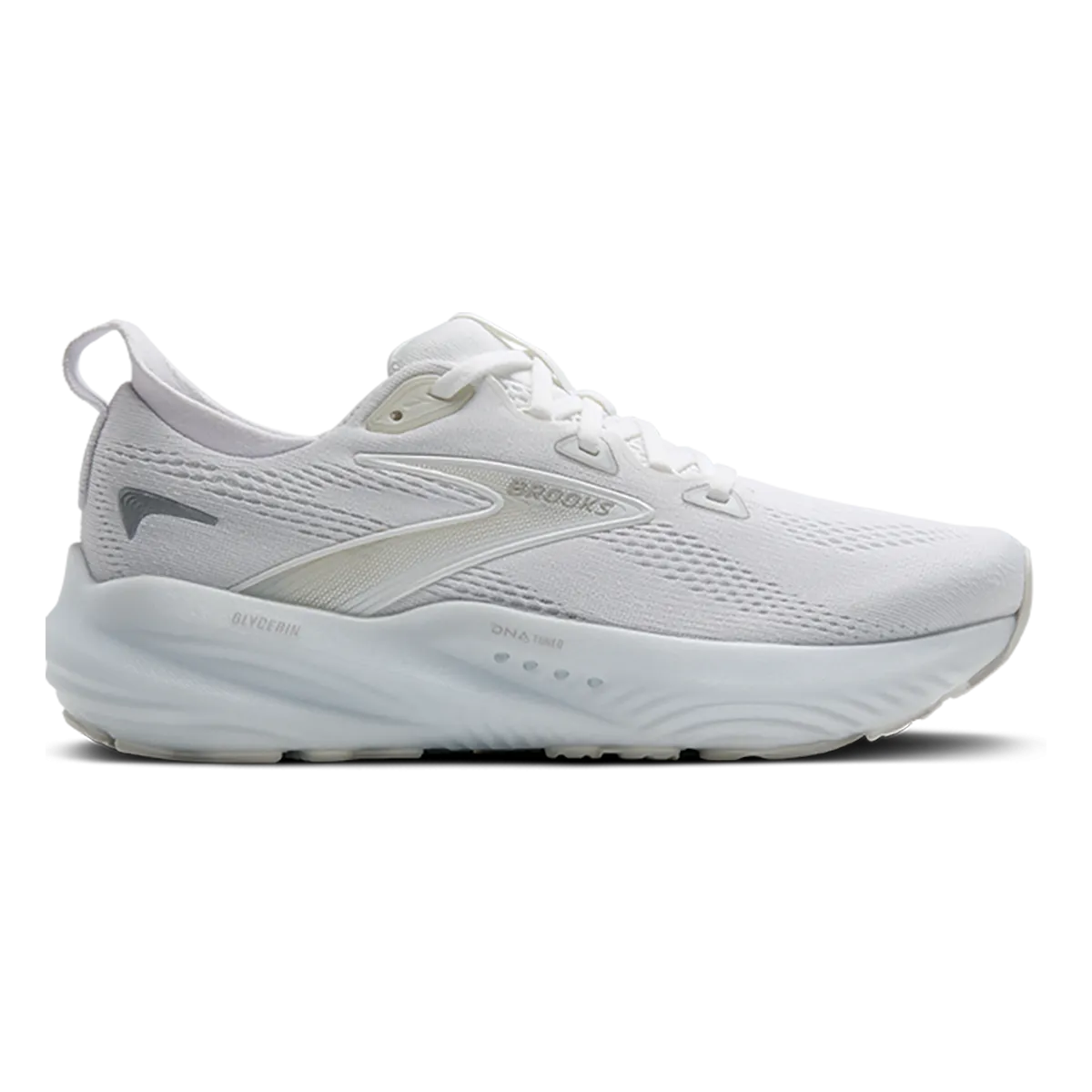 Brooks Glycerin 22 White - White - Grey