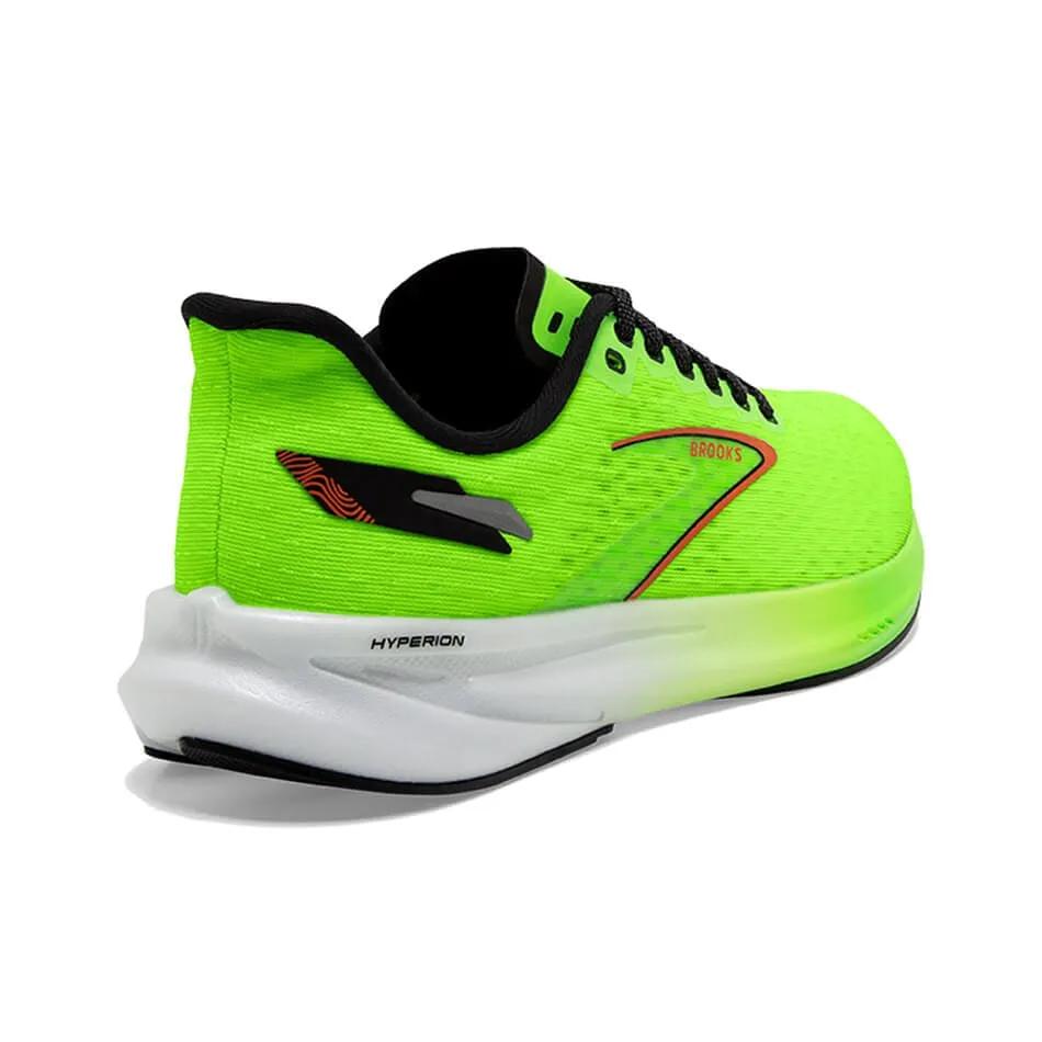 Brooks Men's Hyperion Running Shoes in Green/White AW23