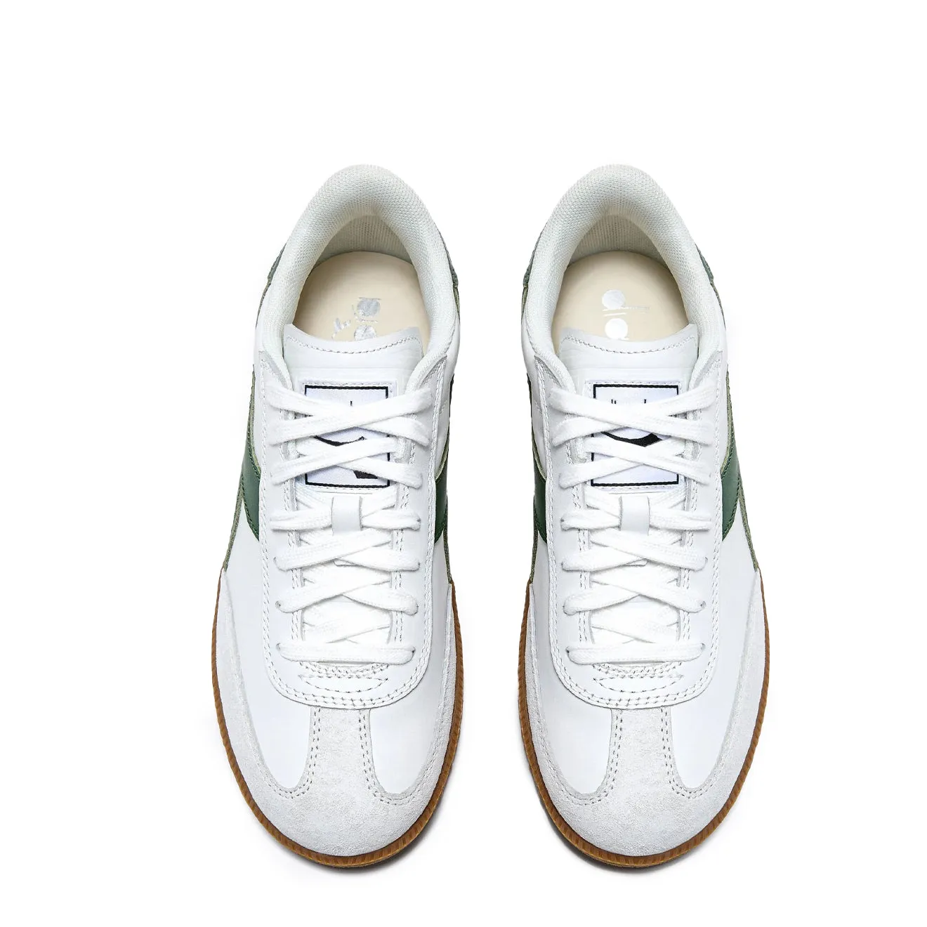 Diadora Trainer White / Foliage Green