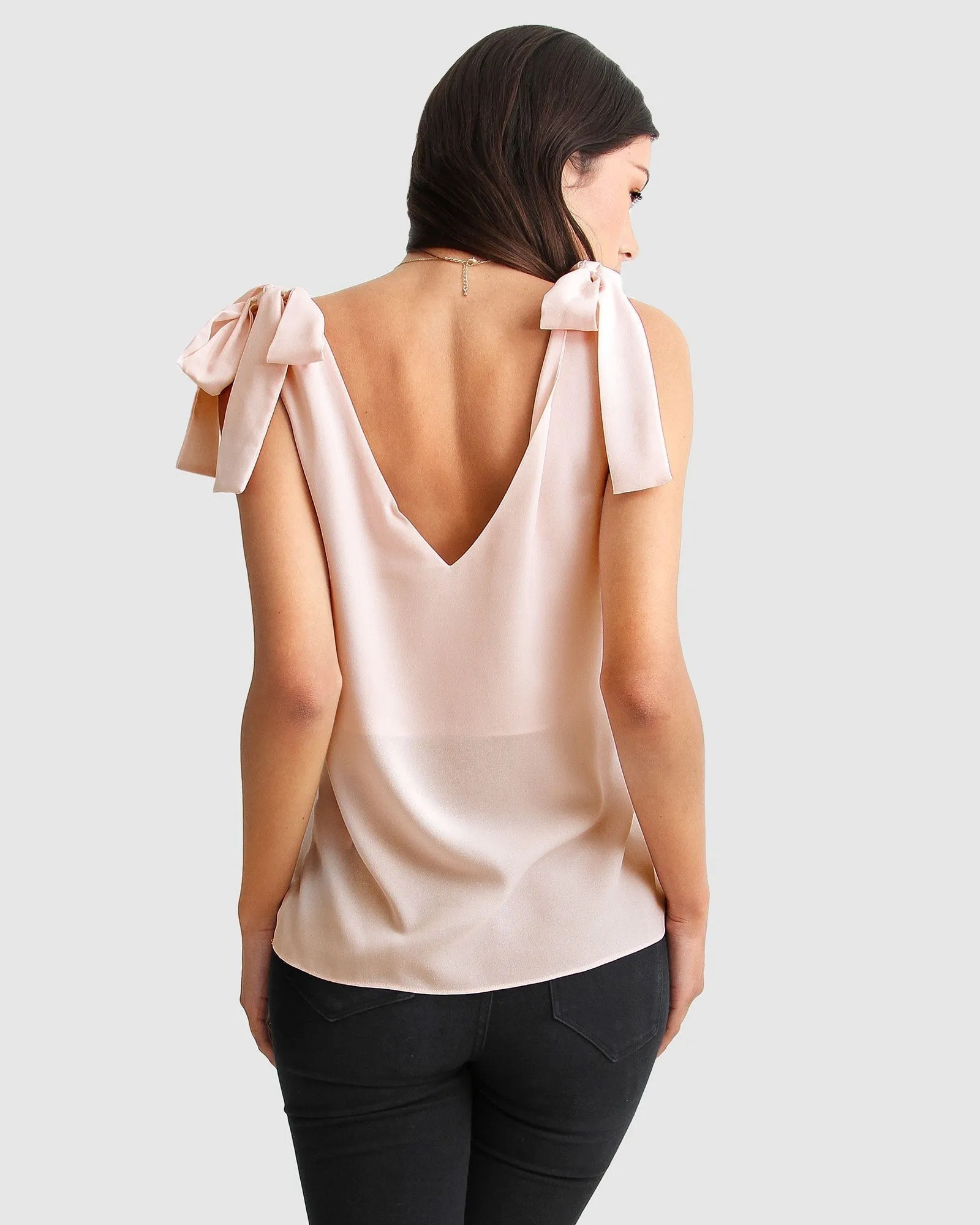 Feel For You V-Neck Top - Blush