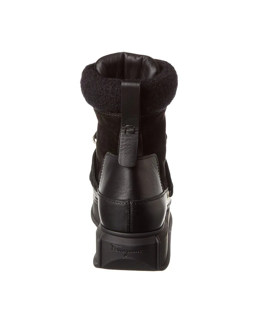 Ferragamo Suede & Leather Boot