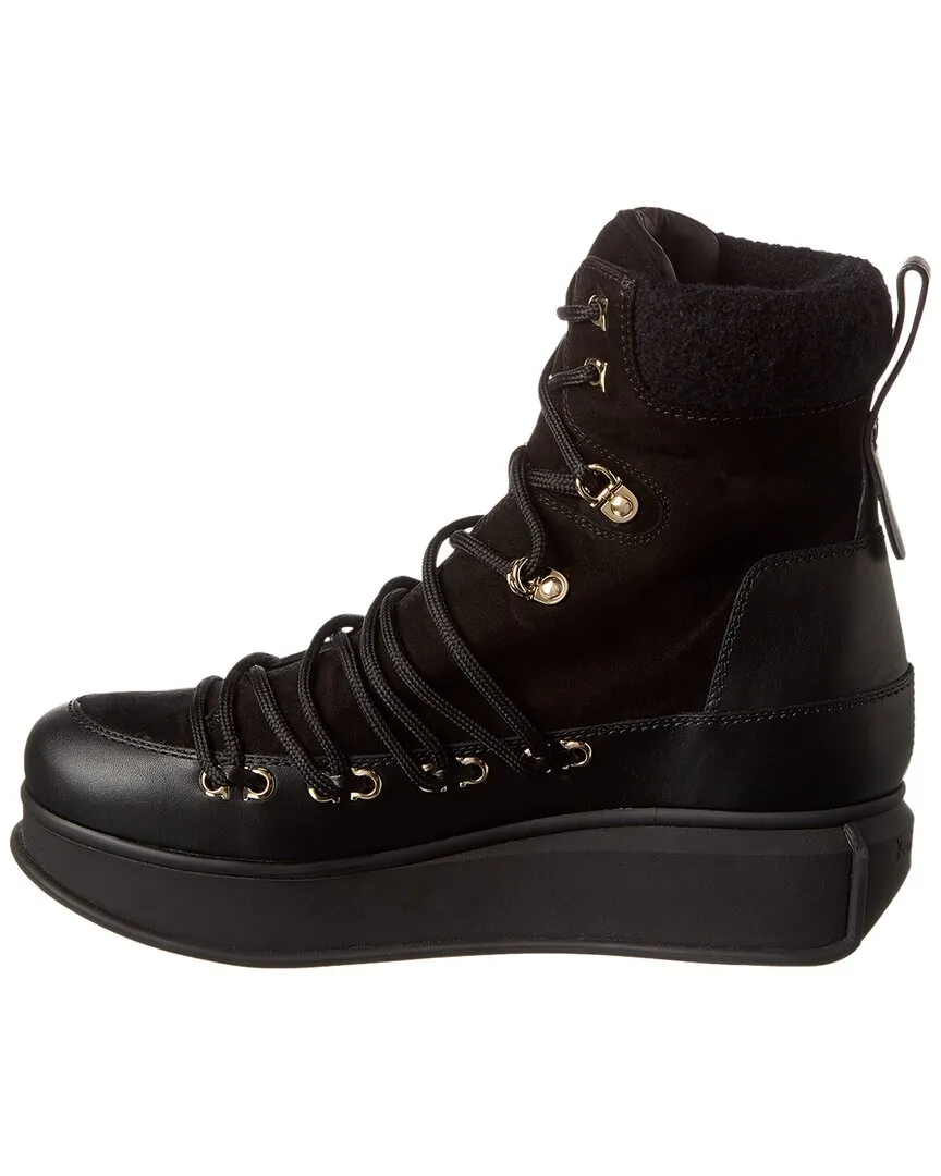 Ferragamo Suede & Leather Boot