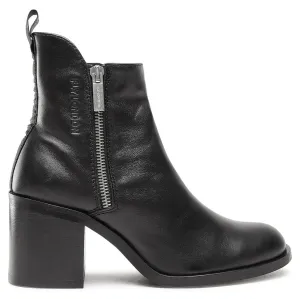 Fly London Ader912Fly Leather Zip Up Women's Block Heel Boots