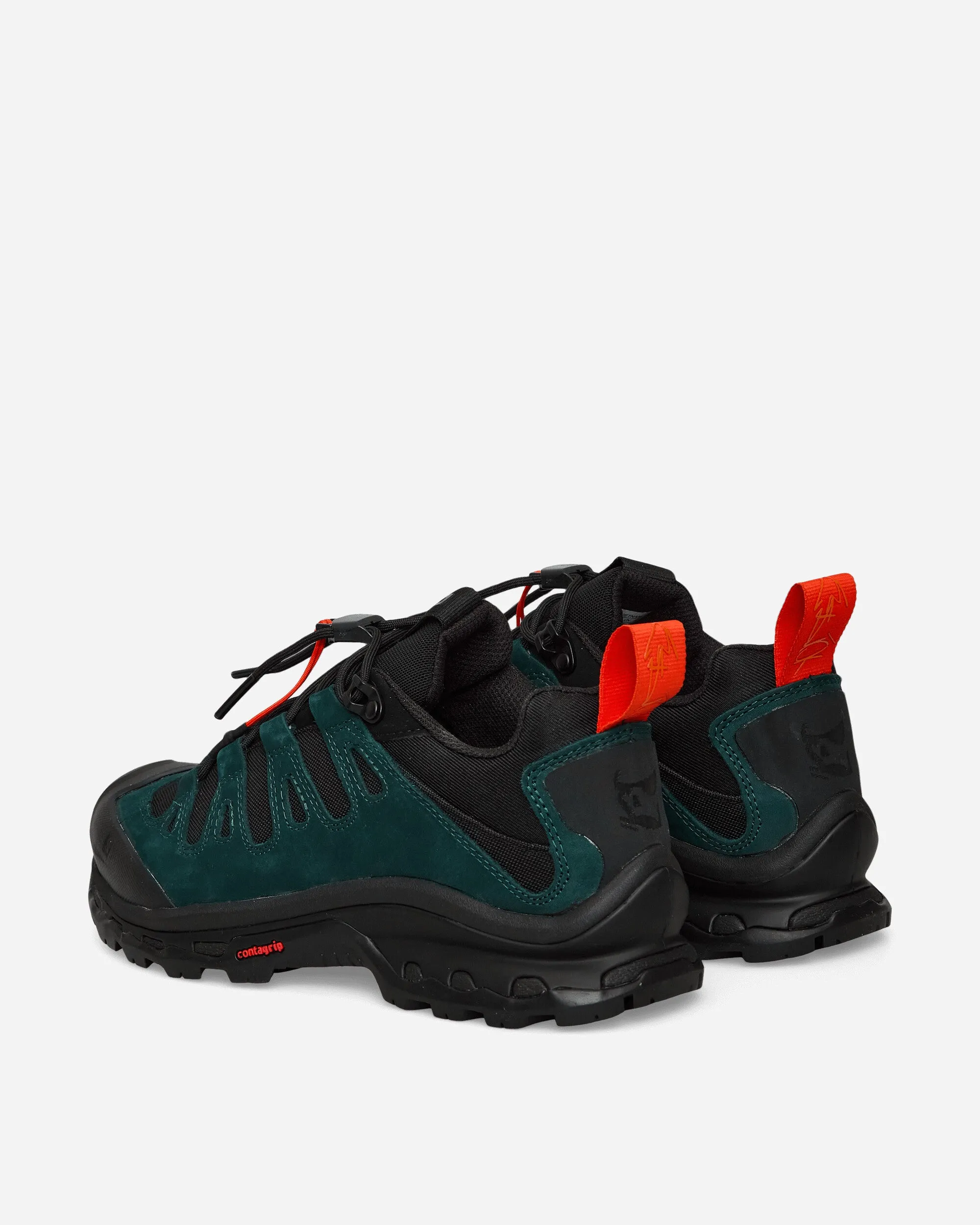 GR10K Quest Low - 01 Vassal Sneakers Black / Ponderosa Pine / Flame Scarlet