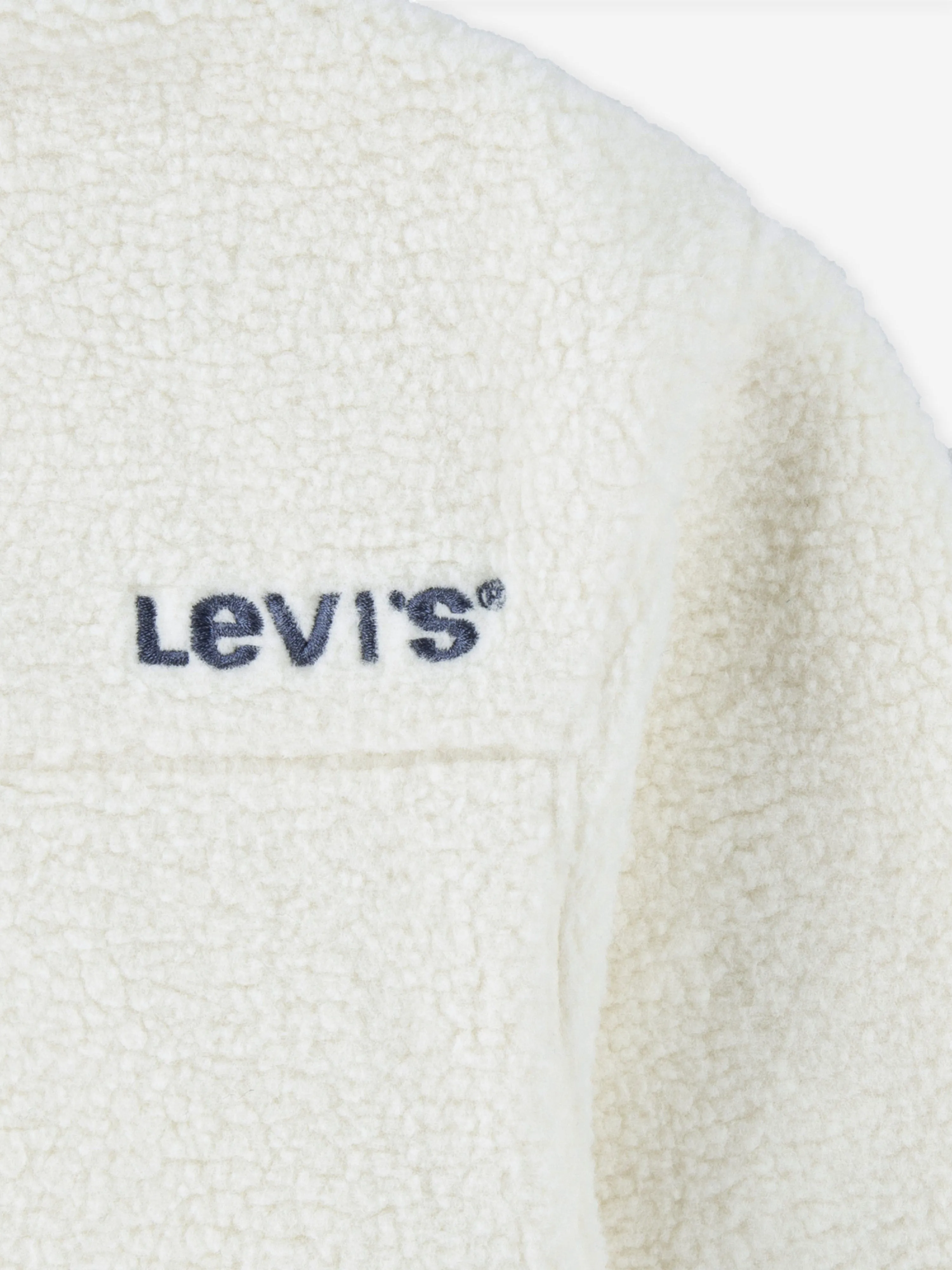 Levi's Girls Boxy Fit Sherpa Trucker Jacket Ivory