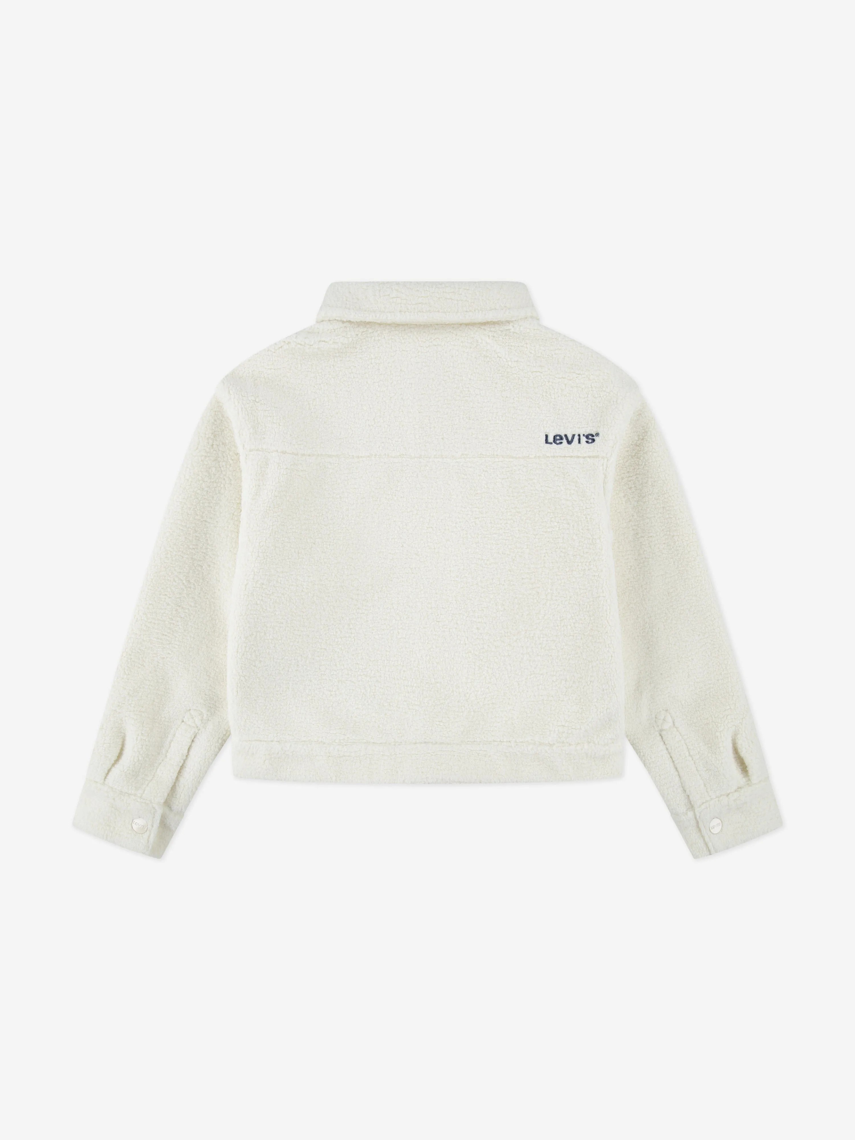 Levi's Girls Boxy Fit Sherpa Trucker Jacket Ivory