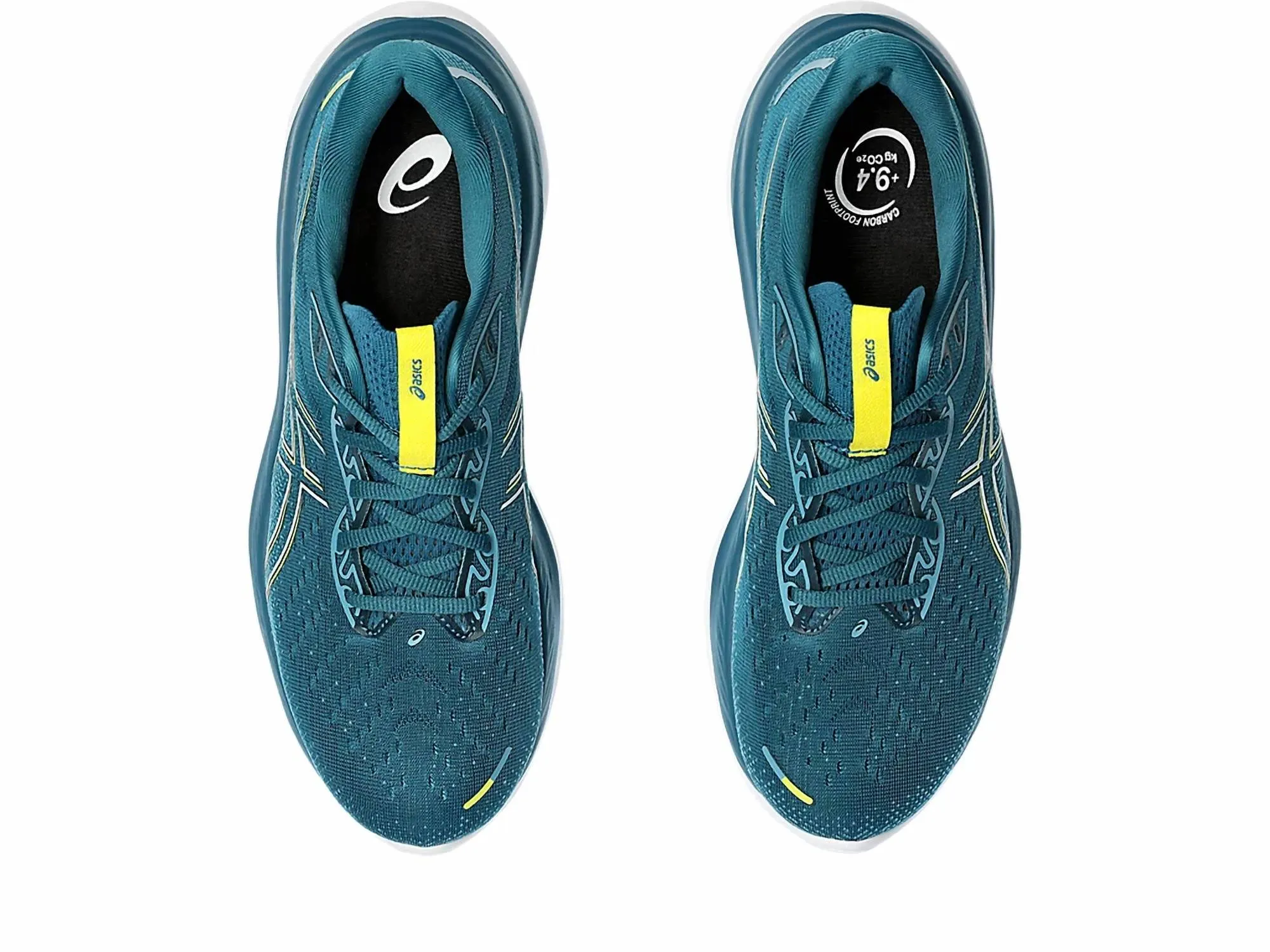 Men's Gel-Cumulus 26 Running Shoes - Wide In Evening Teal/bright Yellow
