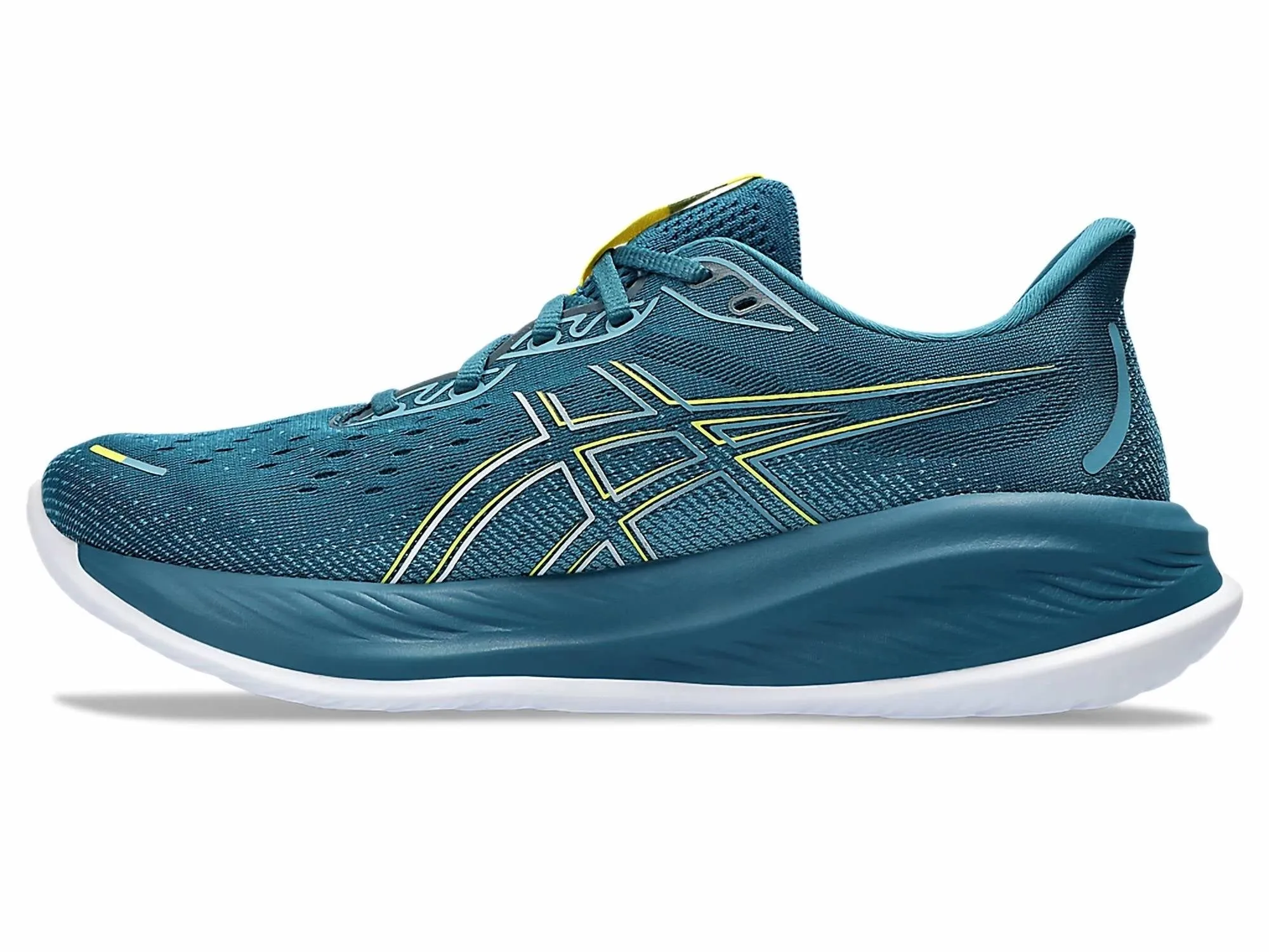 Men's Gel-Cumulus 26 Running Shoes - Wide In Evening Teal/bright Yellow