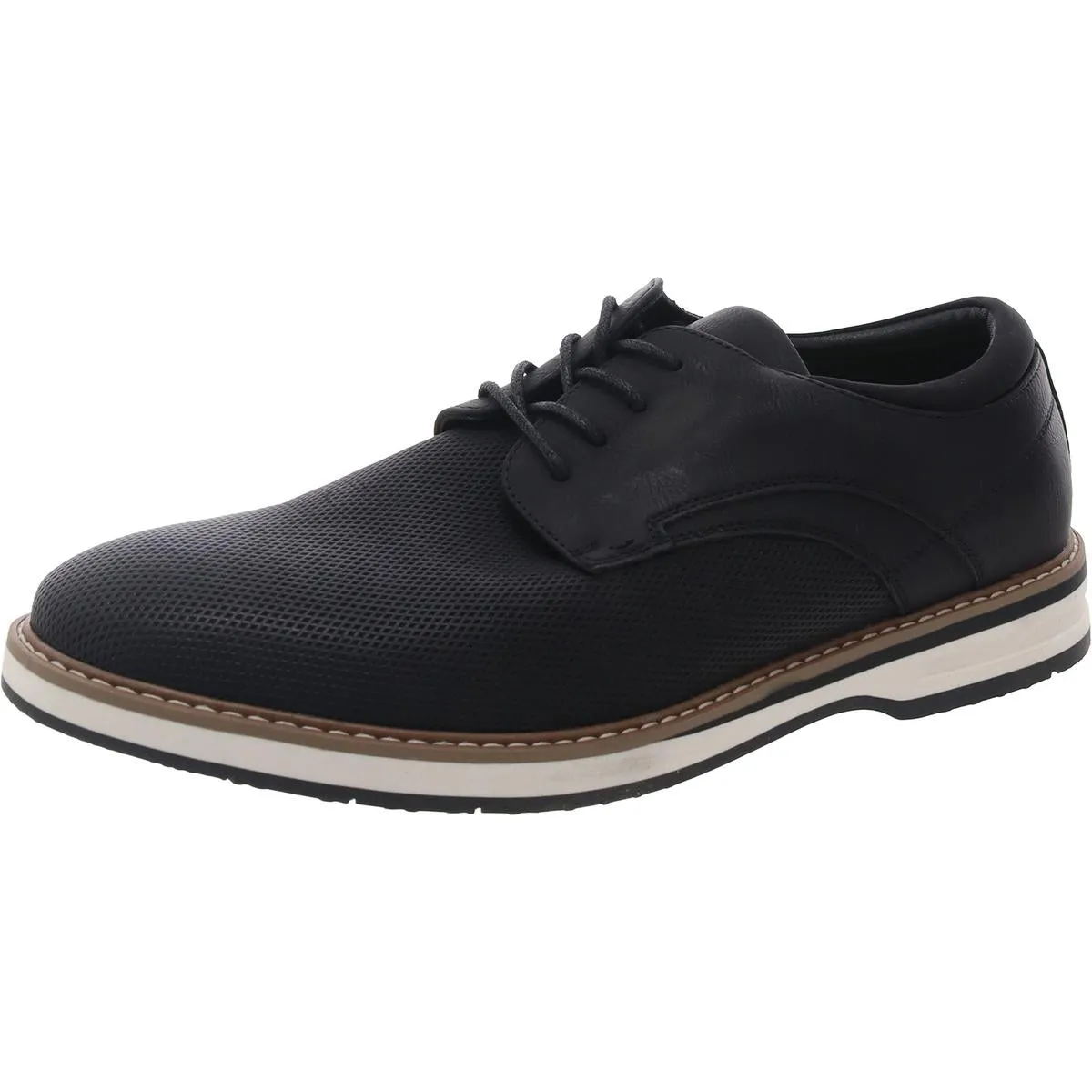 Mens Lace-Up Manmade Derby Shoes