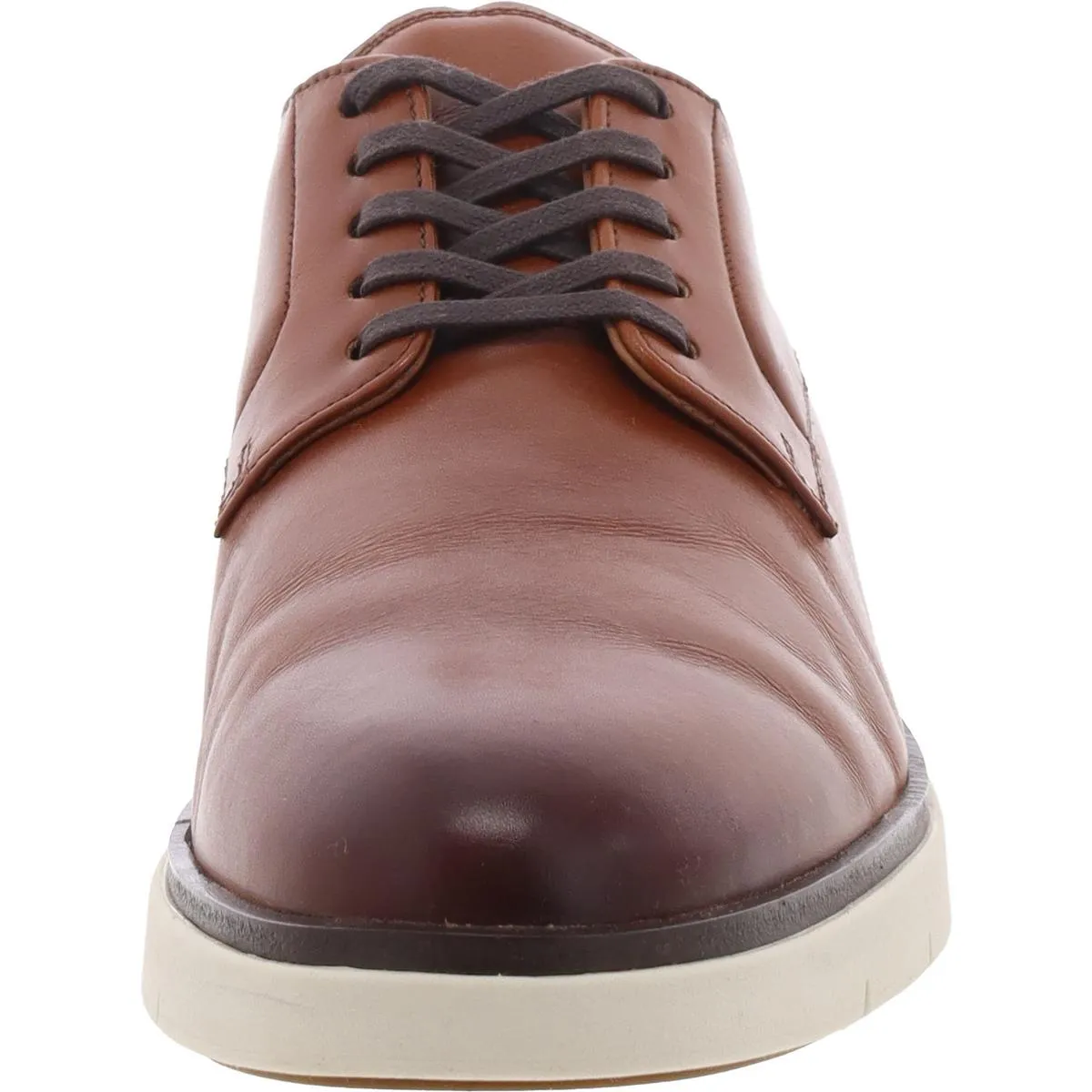 Mens Leather Lace-Up Derby Shoes