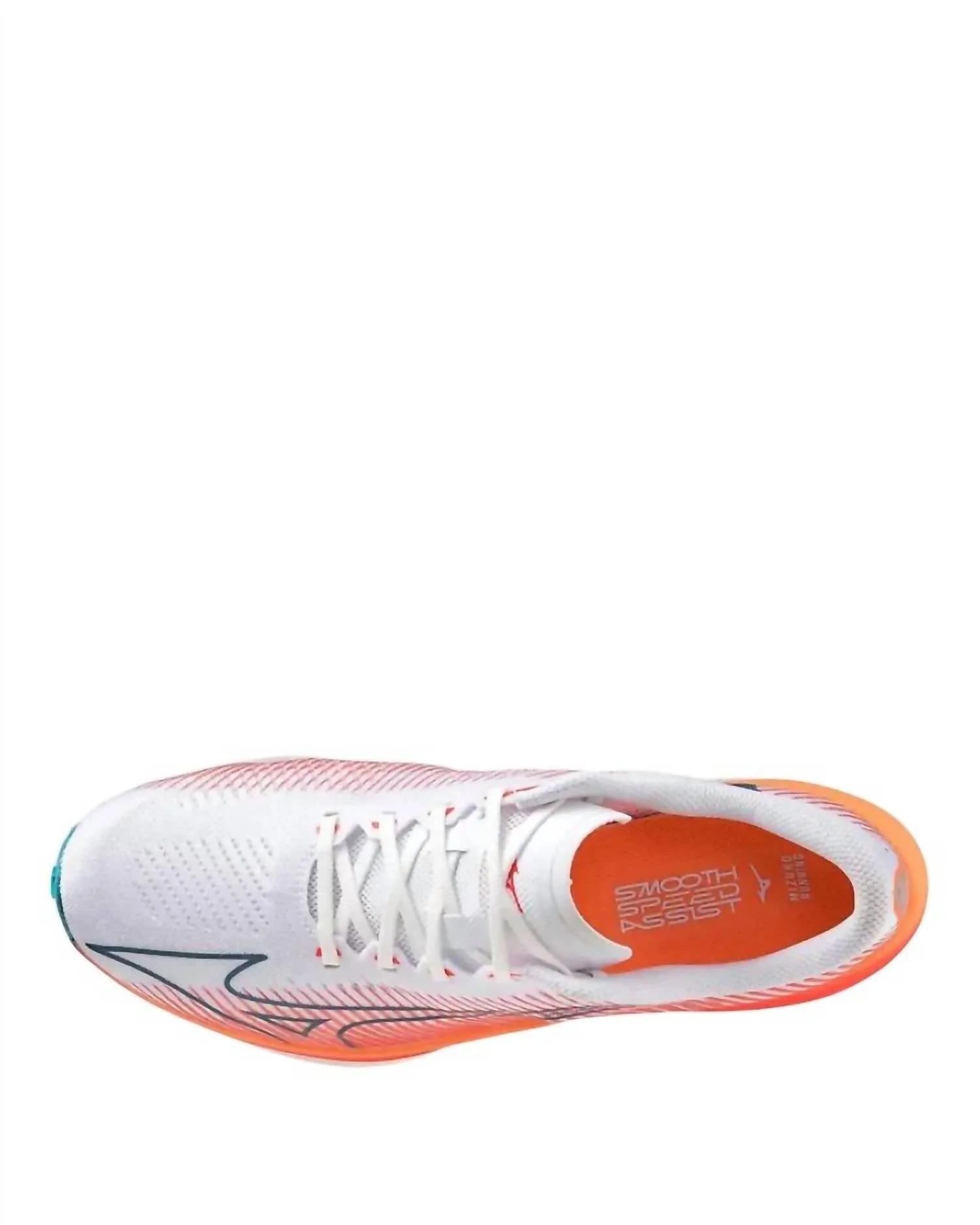 Men's Wave Rebellion Pro Racing Running Shoes In White Silver