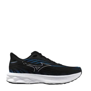 Mizuno Men's Wave Skyrise 6 Running Shoes in Black/White/Blue Pace SS25