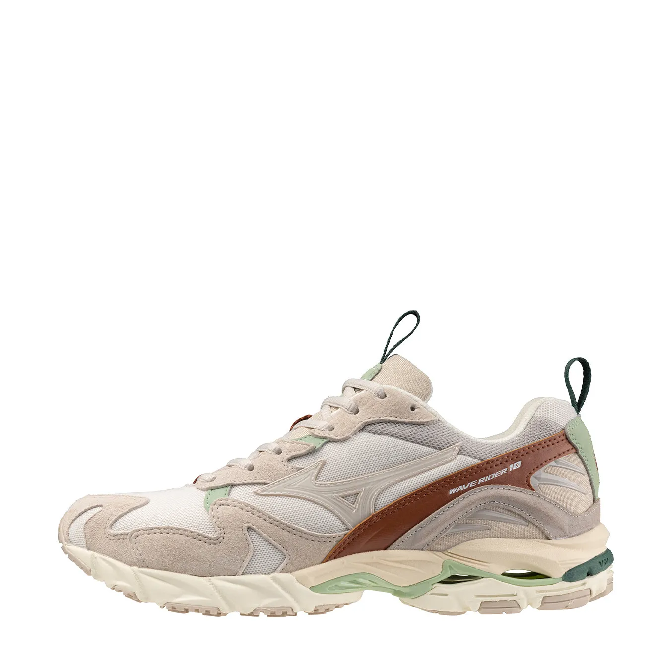 Mizuno Wave Rider 10 Premium Trainers Silver Cloud / White Sand / White Sand