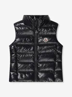 Moncler Enfant Girls Down Padded Ghany Gilet in Black