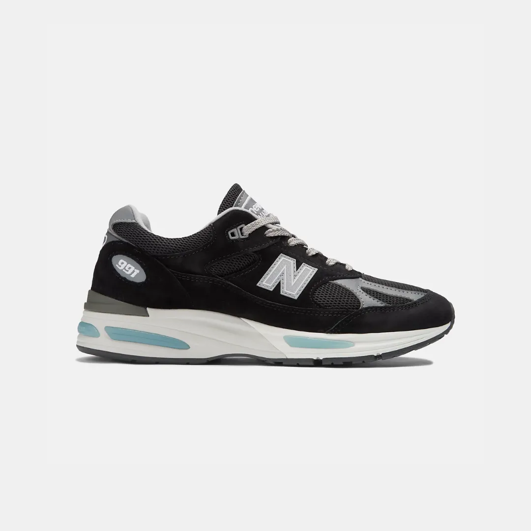 New Balance Made In UK 991v2 Black Smoked Pearl & Silver