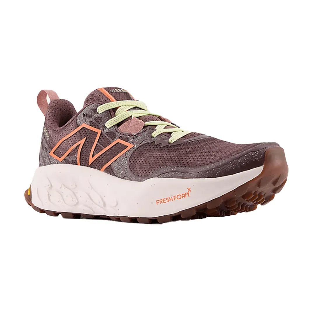 New Balance Women's Fresh Foam X Hierro v8 Trail Running Shoes in Licorice/Gulf Red/Pink Granite SS24