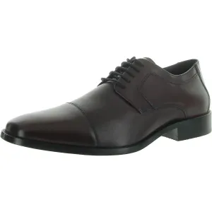 Novick Mens Leather Plain Derby Shoes