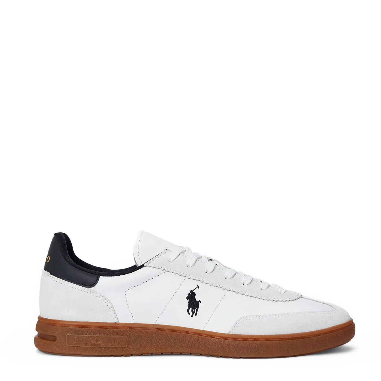 Polo Ralph Lauren Bedford Leather-Suede Trainer White / Black