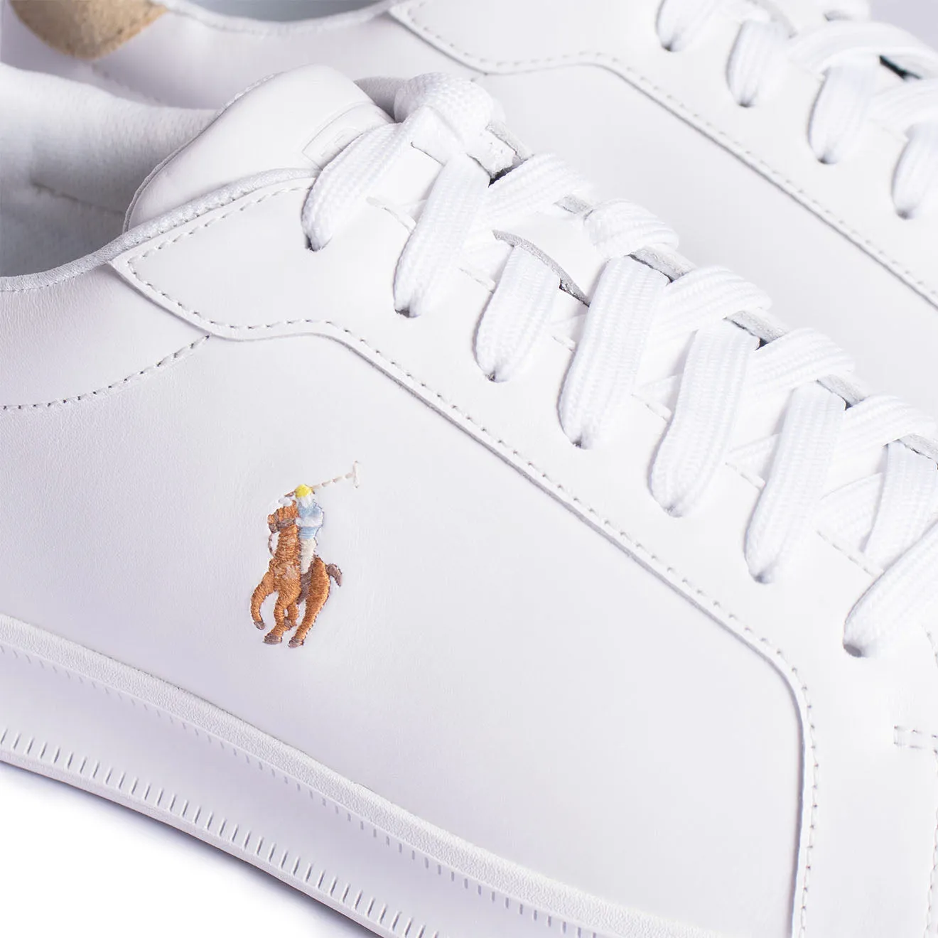 Polo Ralph Lauren Heritage Court Trainer White / Bone