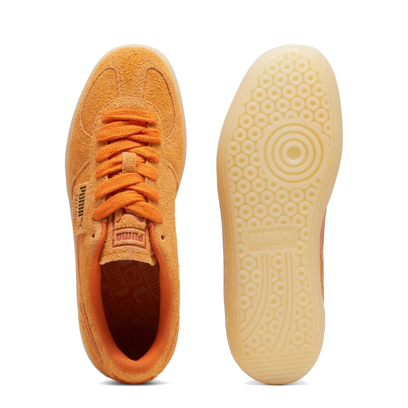 Puma Palermo Hairy Sneakers Bright Melon / Maple Syrup