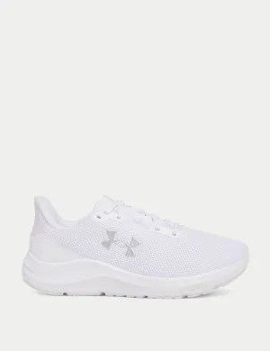 Pursuit 4 Running Shoes - White/Metallic Silver