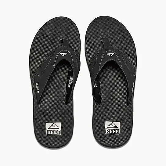 Reef Fanning Black Silver BLS Mens Sandals 2026-BLS Bottle Opener Flip Flops