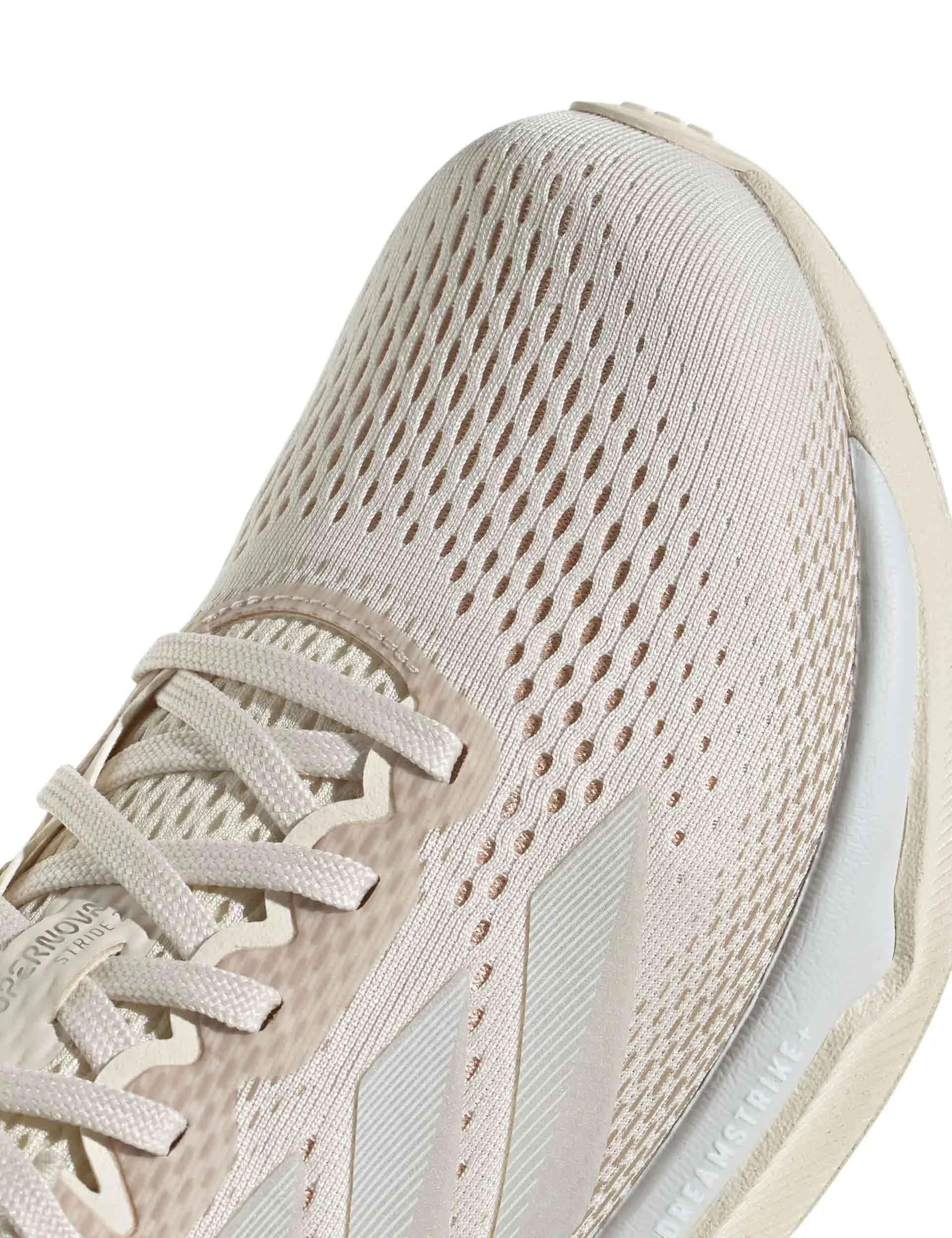 Supernova Stride 2.0 Running Shoes - Wonder White/Cyber Metallic/Warm Sandstone
