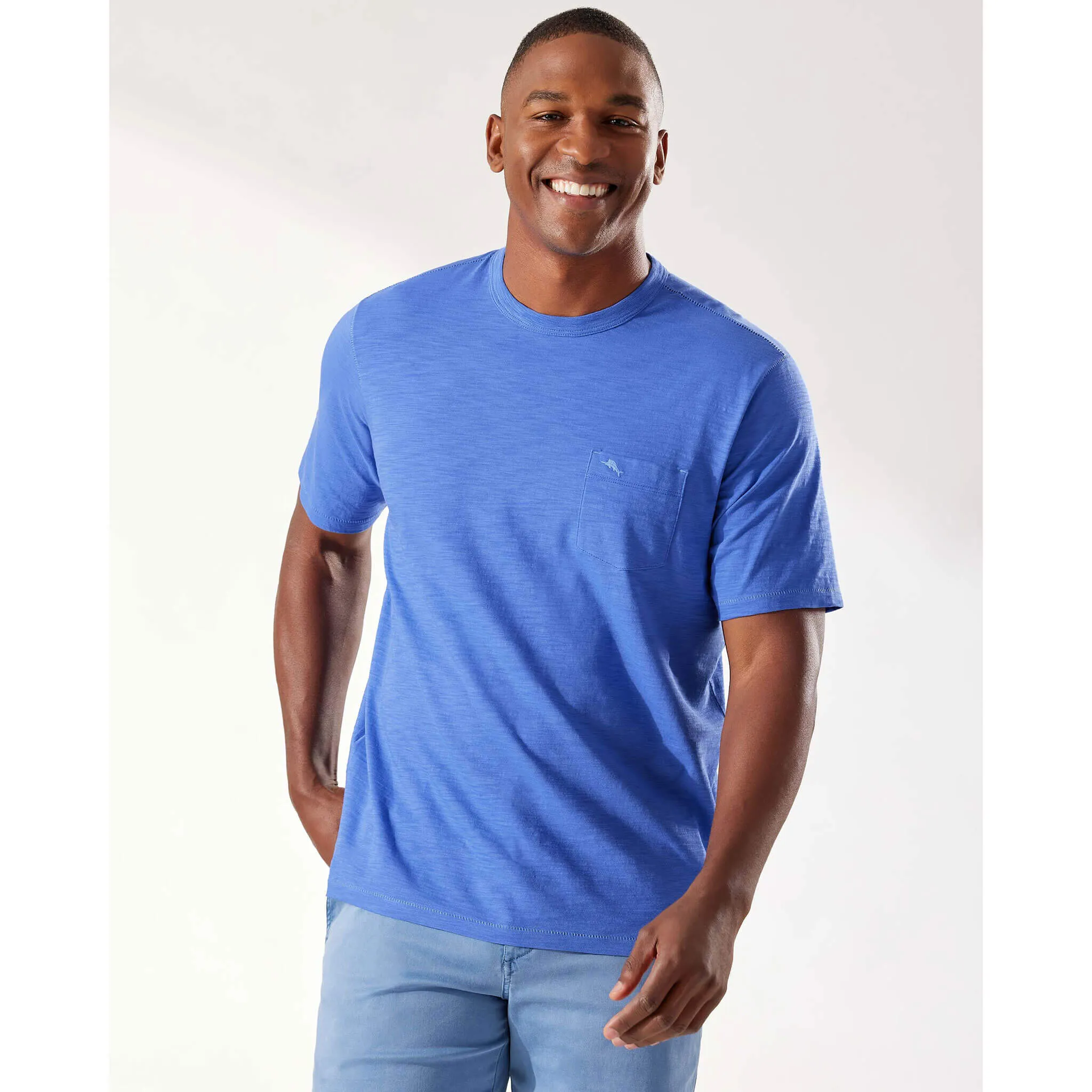 Tommy Bahama Bali Beach Crew T-Shirt - Blues Mens Tommy Bahama
