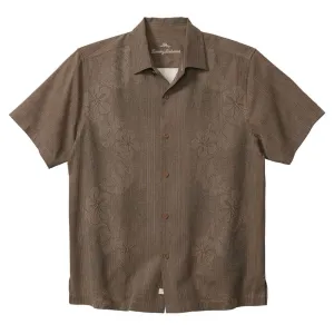 Tommy Bahama Bali Border Camp Shirt - Auberage Mens Tommy Bahama