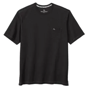 Tommy Bahama Big & Tall Bali Beach Crew T-Shirt - Black Mens Tommy Bahama