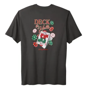 Tommy Bahama Big & Tall Deck The Halls T-Shirt - Coal Mens Tommy Bahama