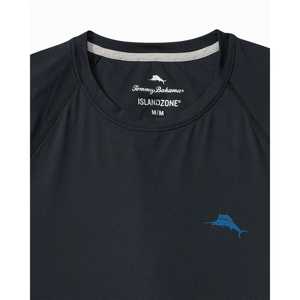Tommy Bahama Chill Time Surf Crew T-Shirt - Jet Black Mens Tommy Bahama