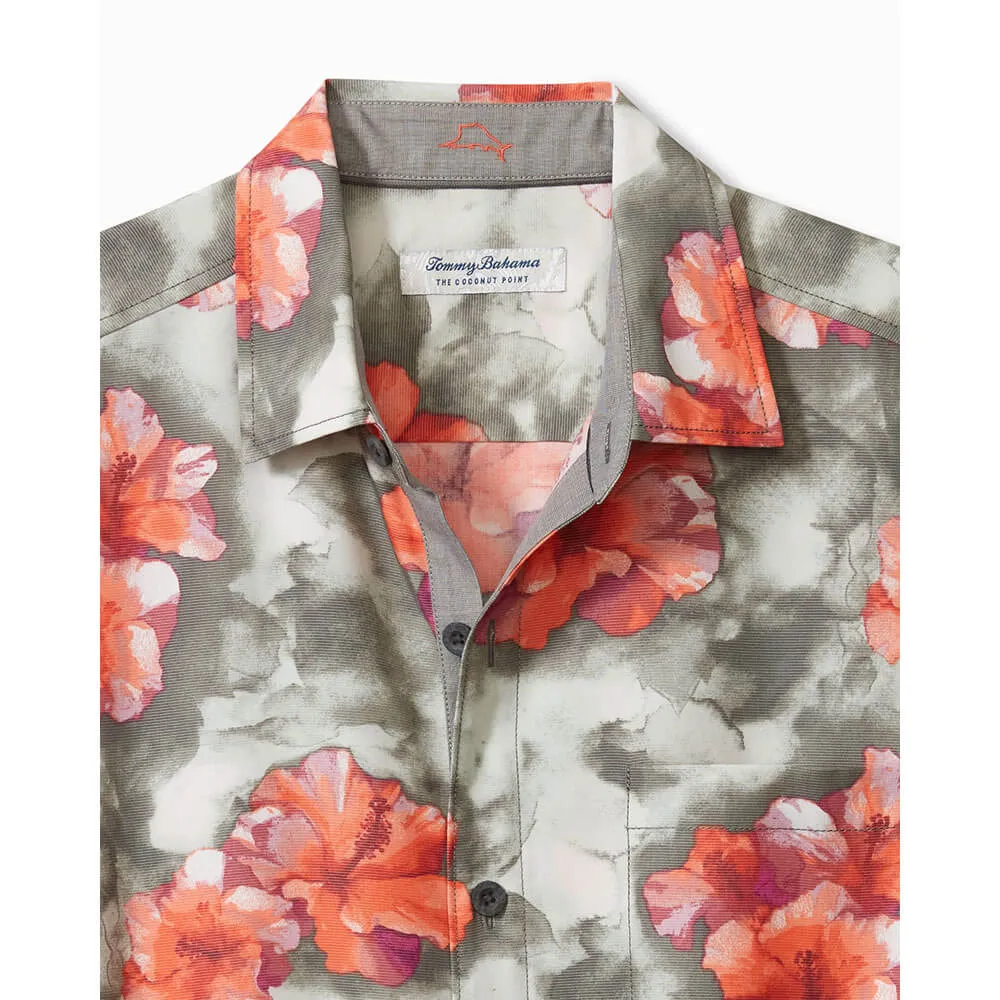 Tommy Bahama Coconut Point Stormy Blues Camp Shirt - Argent Tommy Bahama Clothing
