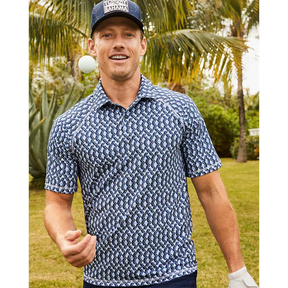 Tommy Bahama Fresco Geo Polo Shirt - Deep Space Mens Tommy Bahama