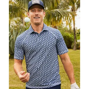 Tommy Bahama Fresco Geo Polo Shirt - Deep Space Tommy Bahama Clothing