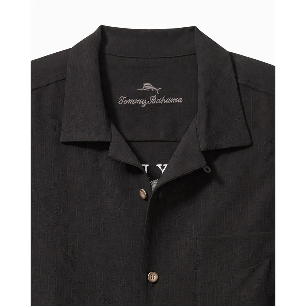 Tommy Bahama Here To Shake Things Up Camp Shirt - Black Tommy Bahama Clothing
