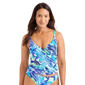 Tommy Bahama Island Cays Marina Underwire Tankini Top - Beach Glass Blue Tommy Bahama Clothing