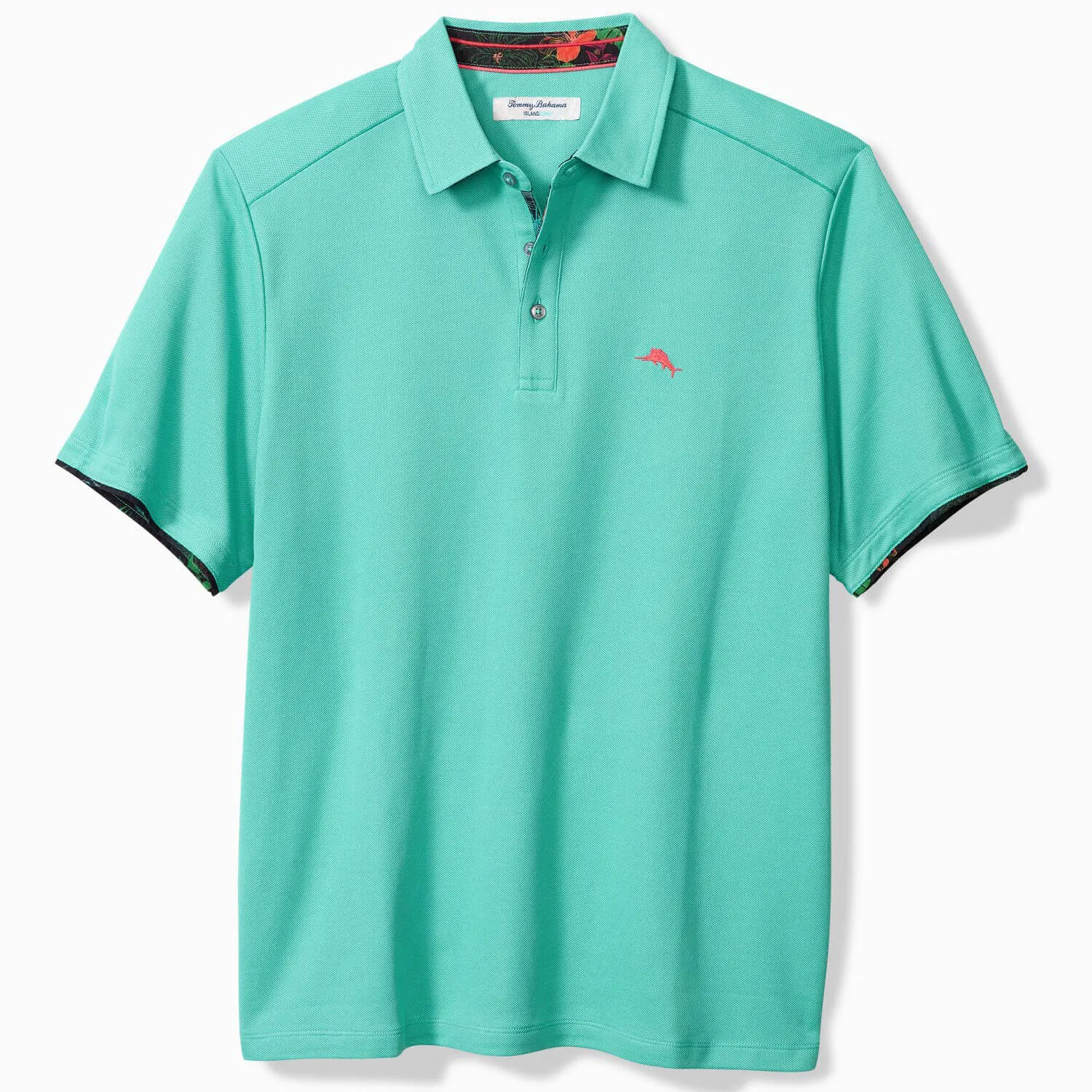Tommy Bahama IslandZone Neon Shores Five O'Clock Polo Shirt - Blue Freeze Mens Tommy Bahama