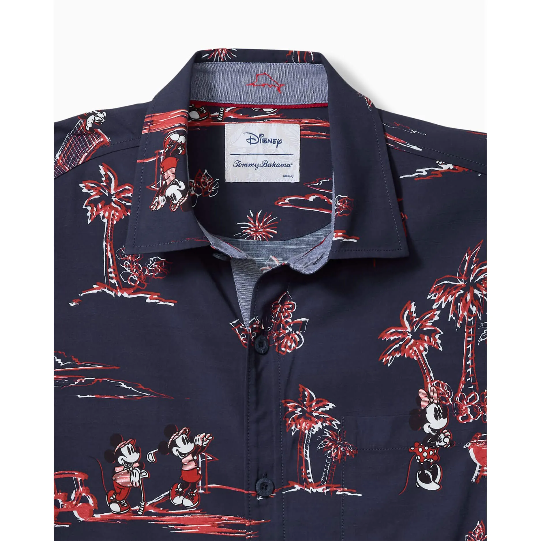 Tommy Bahama Men's Disney Barbeque Blastoff Camp Shirt - Kingdom Blue Mens Tommy Bahama