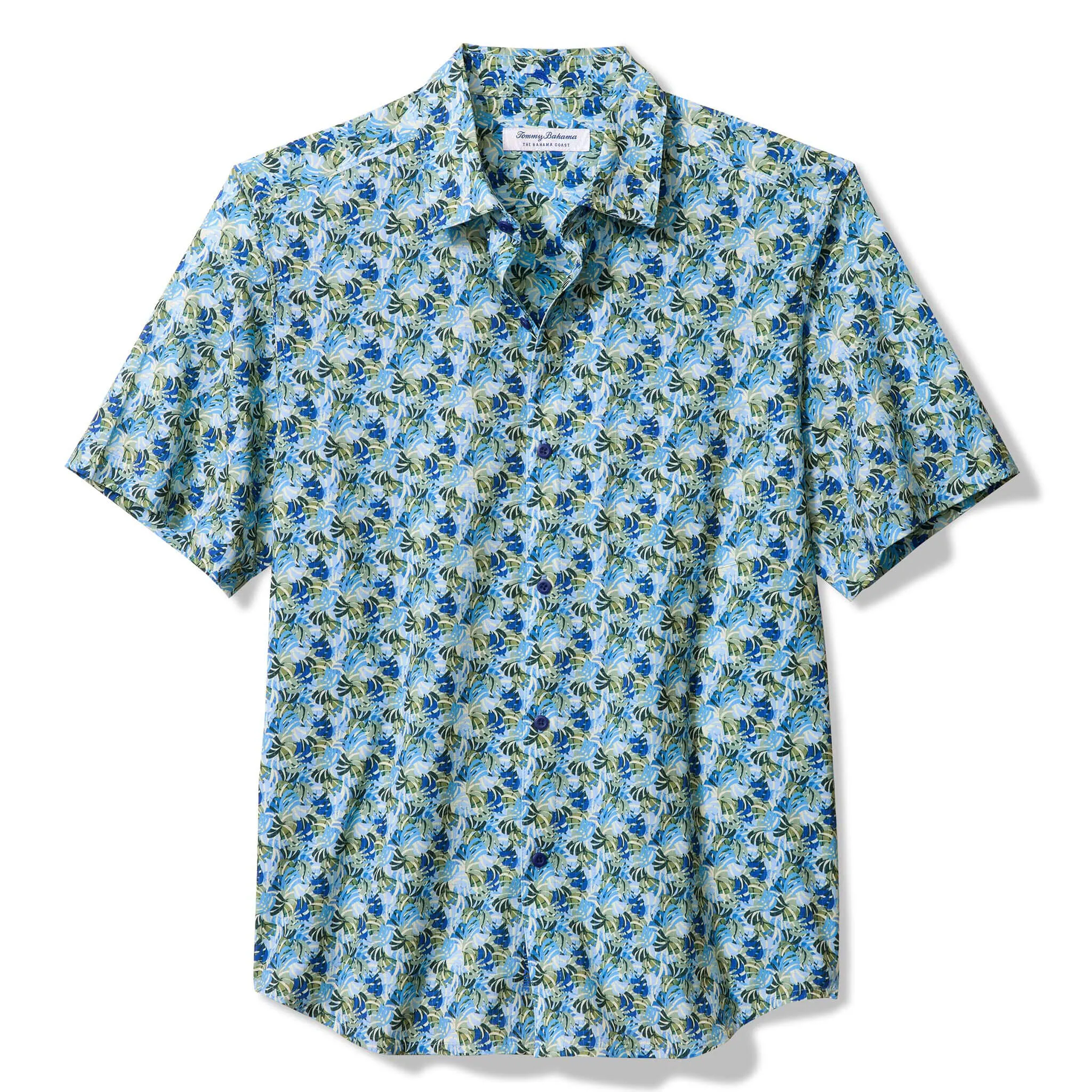 Tommy Bahama Men's IslandZone Bahama Coast Chico Palms Camp Shirt - Blue Monday Tommy Bahama Clothing
