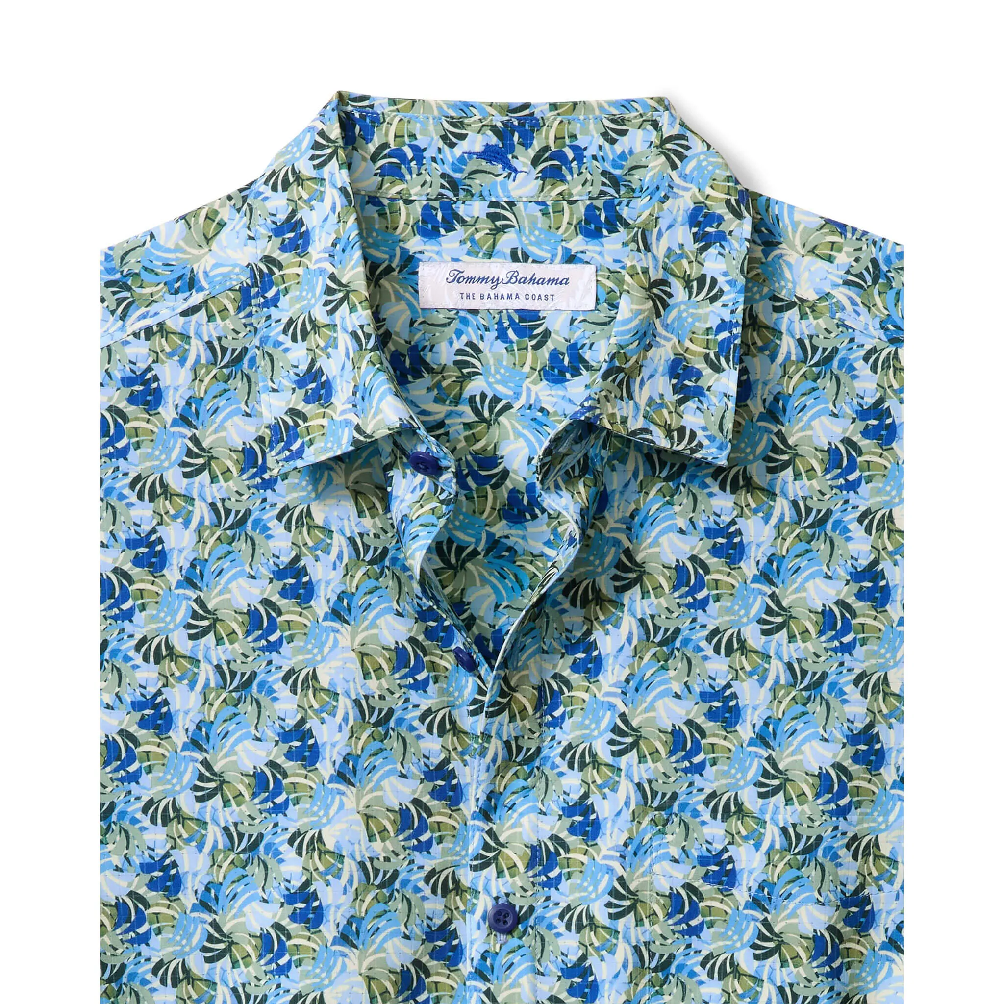 Tommy Bahama Men's IslandZone Bahama Coast Chico Palms Camp Shirt - Blue Monday Tommy Bahama Clothing